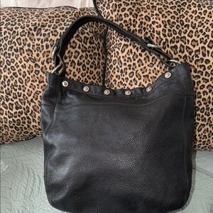 Black Leather Furla Women's Bag
